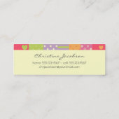 Carte De Visite Mini Patchwork-style appelle (Dos)