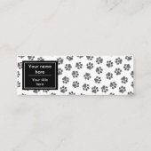 Carte De Visite Mini Patrouilles de Doodle, Paws de Chien, Paws de Chat (Dos)