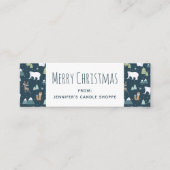 Carte De Visite Mini Patterns de Cute Christma (Devant)