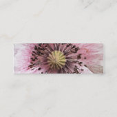 Carte De Visite Mini Pavot soufflé par vent (Dos)