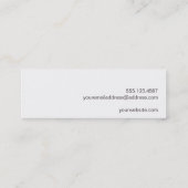 Carte De Visite Mini Pays Nature Patiné Rustique Turquoise Bois (Dos)