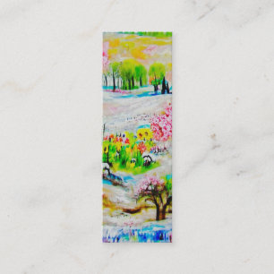Carte De Visite Mini Paysage aquarelle 2 Signet