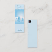 Carte De Visite Mini Paysage de Noël - Signet (Devant / Derrière)