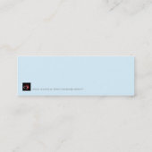 Carte De Visite Mini Paysage de Noël - Signet (Dos)