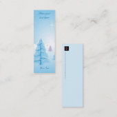 Carte De Visite Mini Paysage de Noël - Signet (Devant / Derrière)