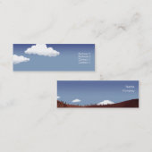 Carte De Visite Mini Paysage miniature - maigre (Devant / Derrière)