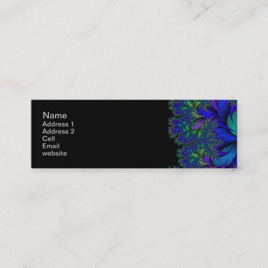 Carte De Visite Mini Peacock Ore 2 (Devant)