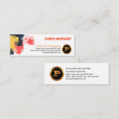 Carte De Visite Mini Peignez l'entrepreneur de peinture de mur (Devant / Derrière)