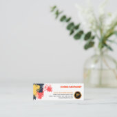 Carte De Visite Mini Peignez l'entrepreneur de peinture de mur (Debout devant)