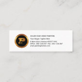 Carte De Visite Mini Peignez l'entrepreneur de peinture de mur (Dos)