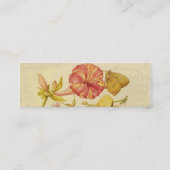 Carte De Visite Mini Peinture à l'aquarelle des champignons papillons (Dos)