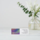 Carte De Visite Mini Peinture Abstraite Colorée (Debout devant)