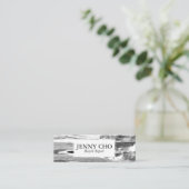 Carte De Visite Mini Peinture bande peinte à la main texture minimalist (Debout devant)