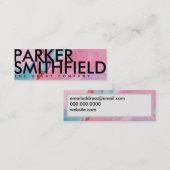 Carte De Visite Mini Peinture colorée pour (Devant / Derrière)