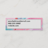 Carte De Visite Mini Peinture colorée pour (Dos)