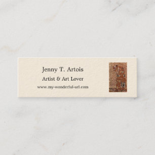 Carte De Visite Mini Peinture de Gustav Klimt : L'Embrace (vers 1909)