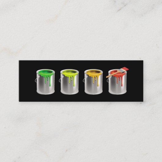 Carte De Visite Mini Peinture maison peintre professionnel  (Devant)