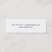 Carte De Visite Mini Peinture manuelle | Professeur d'art (Dos)