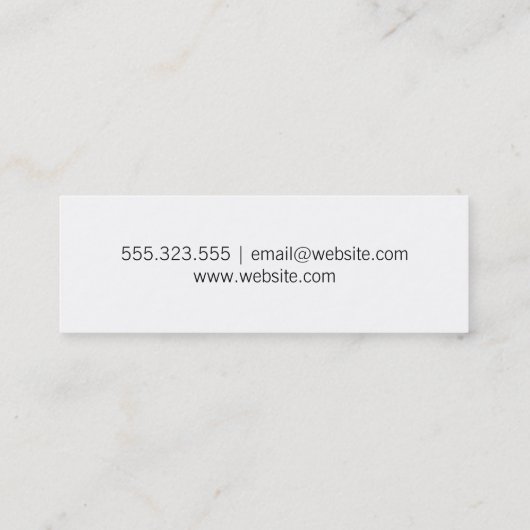 Carte De Visite Mini Peinture manuelle | Professeur d'art (Dos)