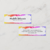 Carte De Visite Mini Peinture mixte | Vibrant II (Devant / Derrière)