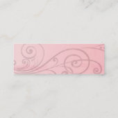 Carte De Visite Mini Peinture rose (Dos)