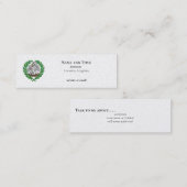 Carte De Visite Mini Pelican et Laurel Wreath (Devant / Derrière)