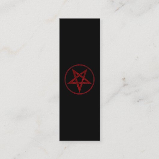 Carte De Visite Mini Pentagram Red Devil (Devant)