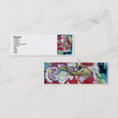 CARTE DE VISITE MINI PÈRE NOËL & SAX, PARTI NOËL (Devant / Derrière)