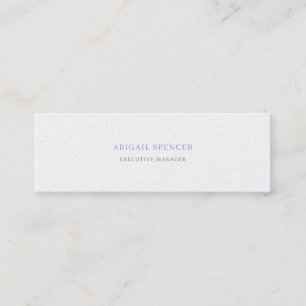 Carte De Visite Mini Perle de Luxe Simple Noir Blanc Professionnel