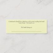 Carte De Visite Mini Perle le signet (Dos)