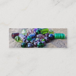 Carte De Visite Mini Perles en verre heureuses