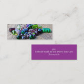 Carte De Visite Mini Perles en verre heureuses (Devant / Derrière)