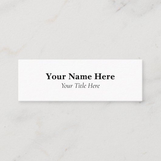 Carte De Visite Mini Personnalisé (Devant)