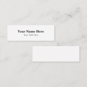 Carte De Visite Mini Personnalisé (Devant / Derrière)