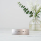 Carte De Visite Mini Personnalisez le Modèle de conception simple (Debout devant)