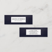 Carte De Visite Mini Perturbation violette (Devant / Derrière)