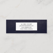 Carte De Visite Mini Perturbation violette (Dos)