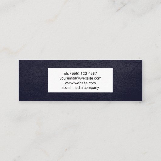 Carte De Visite Mini Perturbation violette (Dos)