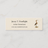 Carte De Visite Mini Petit Bittern (Ixobrychus exilis) Oiseaux de New Y (Devant)