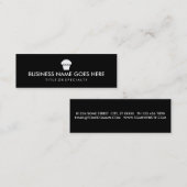 Carte De Visite Mini petit gâteau simple (couleur personnalisable) (Devant / Derrière)