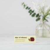 Carte De Visite Mini Petit hérisson ! (Debout devant)