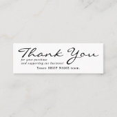 Carte De Visite Mini Petit Merci à commander  (Devant)