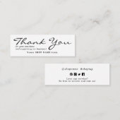 Carte De Visite Mini Petit Merci à commander  (Devant / Derrière)