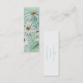 Carte De Visite Mini Petit signet de "marguerites" (Devant / Derrière)