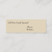 Carte De Visite Mini Petite écureuil mignonne (Dos)