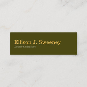 Carte De Visite Mini Petite mousse gris professionnel audace type desig