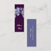 Carte De Visite Mini Petites fleurs (Devant / Derrière)