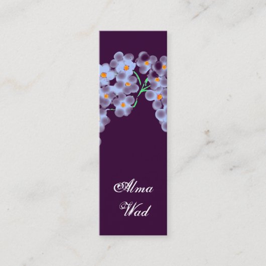 Carte De Visite Mini Petites fleurs (Devant)