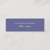 Carte De Visite Mini Petites fleurs (Dos)