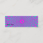 Carte De Visite Mini Peu d'homme de guitare - maigre (Dos)